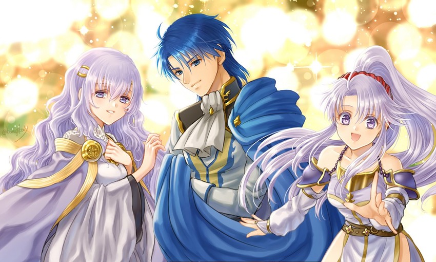 sigurd, deirdre, and tailtiu (fire emblem and 2 more) drawn by hanasaki_komugi