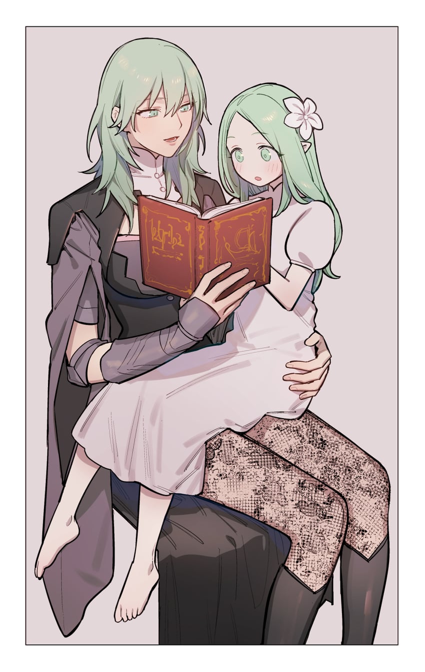 female byleth and rhea (fire emblem and 1 more) drawn by ikarin