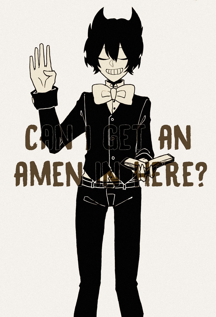 bendy (bendy and the ink machine) drawn by hi-gara
