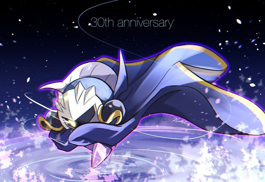 meta knight (kirby and 1 more) drawn by rune_(ruupokesmash54)