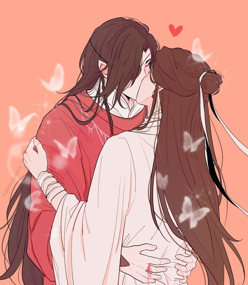 xie lian and hua cheng (tianguan cifu) drawn by tamtam_(dahliadenoire)