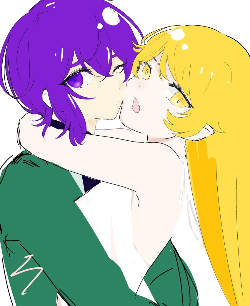 oshino shinobu and doujima mayumi (monogatari and 1 more) drawn by 99kkccqq