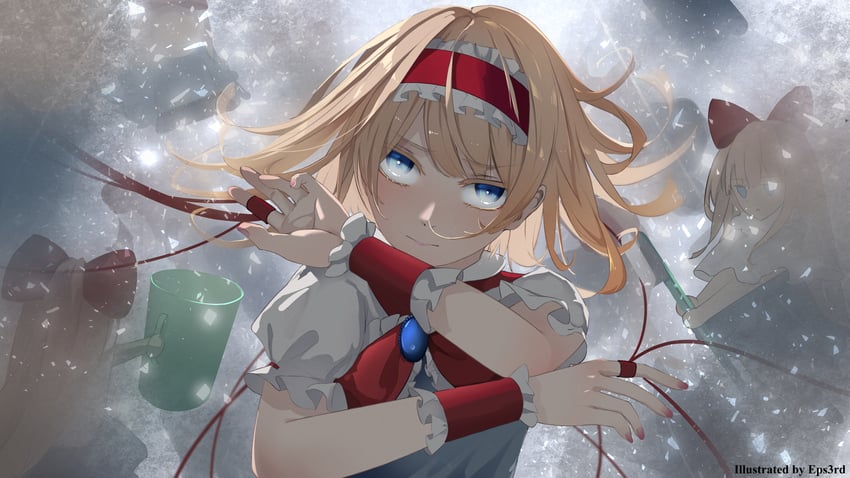 alice margatroid, shanghai doll, and hourai doll (touhou) drawn by eps3rd