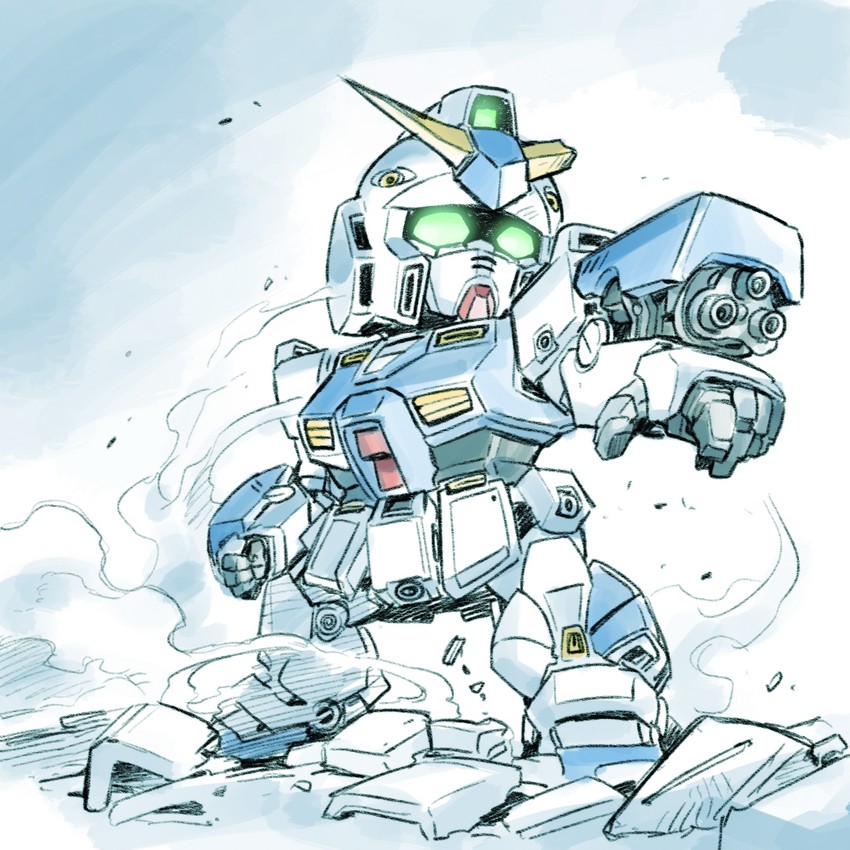 gundam alex (gundam and 1 more) drawn by kato_takuji