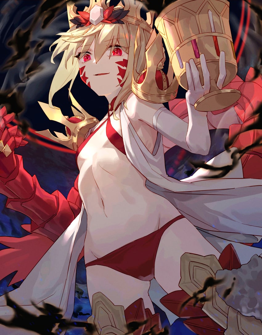 nero claudius and queen draco (fate and 1 more) drawn by tesin_(7aehyun)