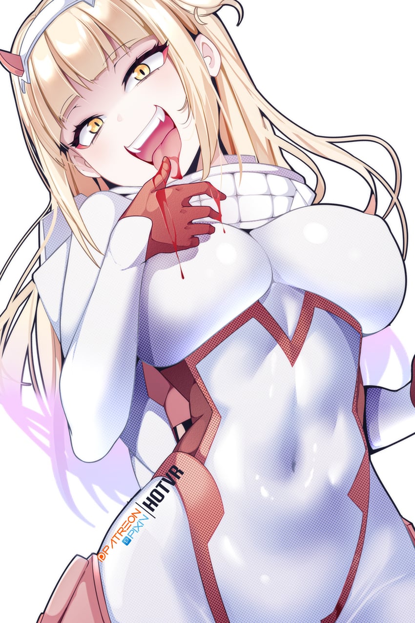 zero two and toga himiko (boku no hero academia and 1 more) drawn by hot_vr