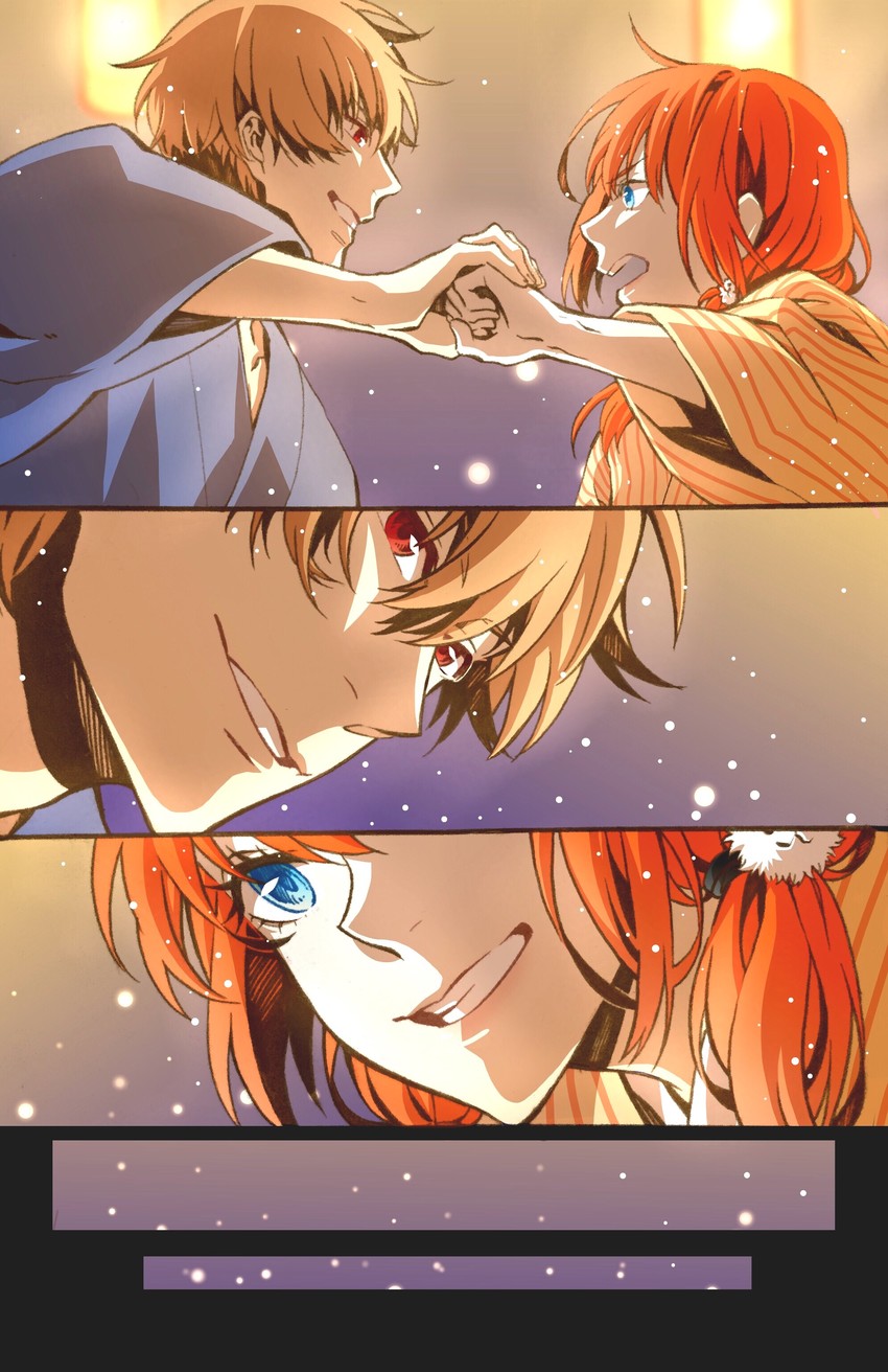 kagura and okita sougo (gintama) drawn by a_xian_bu_xian