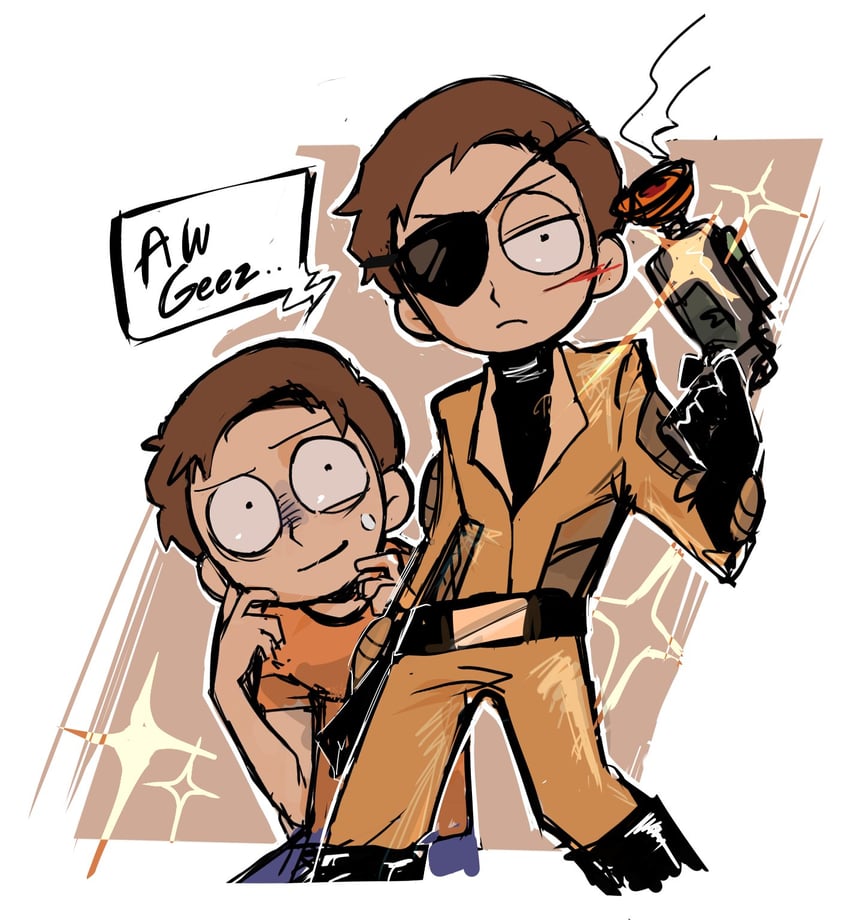 morty smith and evil morty (rick and morty) drawn by craigt_love9019