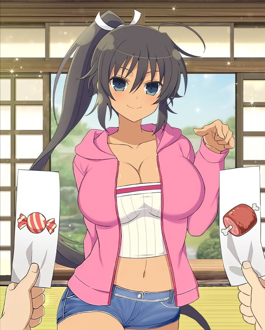 homura (senran kagura and 1 more) drawn by yaegashi_nan