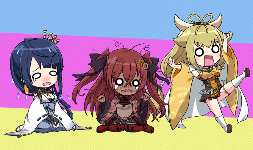 jouizumi masamune, kuwana gou, and goou yoshimitsu (tenka hyakken) drawn by orange-bird