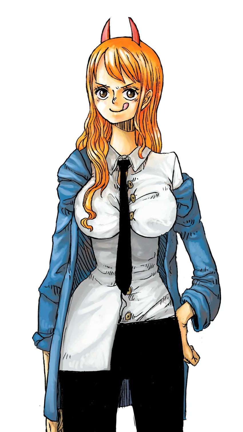 nami and power (one piece and 1 more) drawn by eiichiroyoda