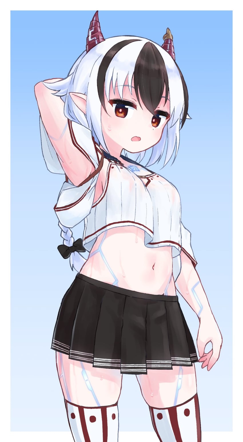 crossette (xenoblade chronicles and 1 more) drawn by paskmel