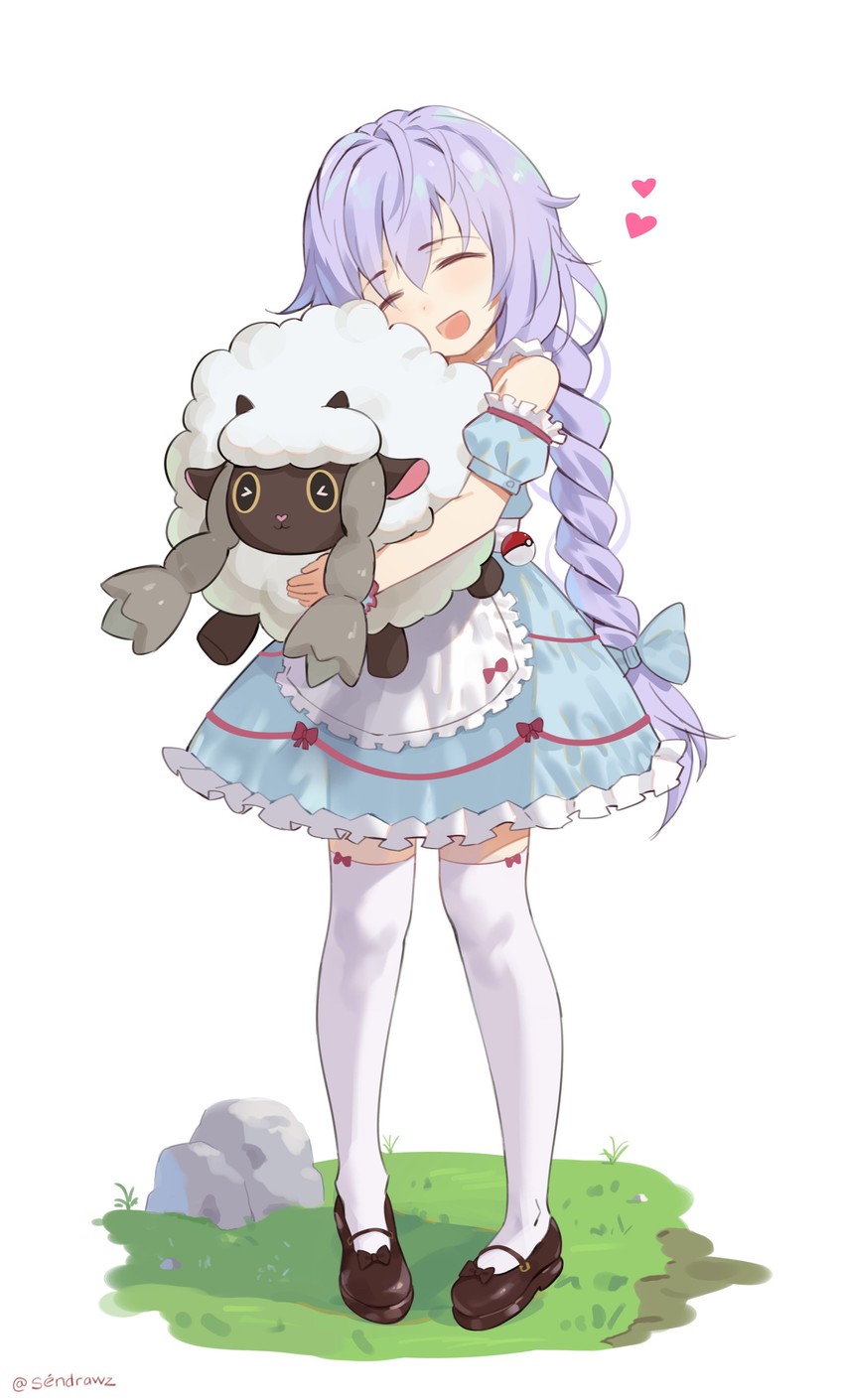 wooloo and pururut (pokemon and 2 more) drawn by sendo_(sendrawz)