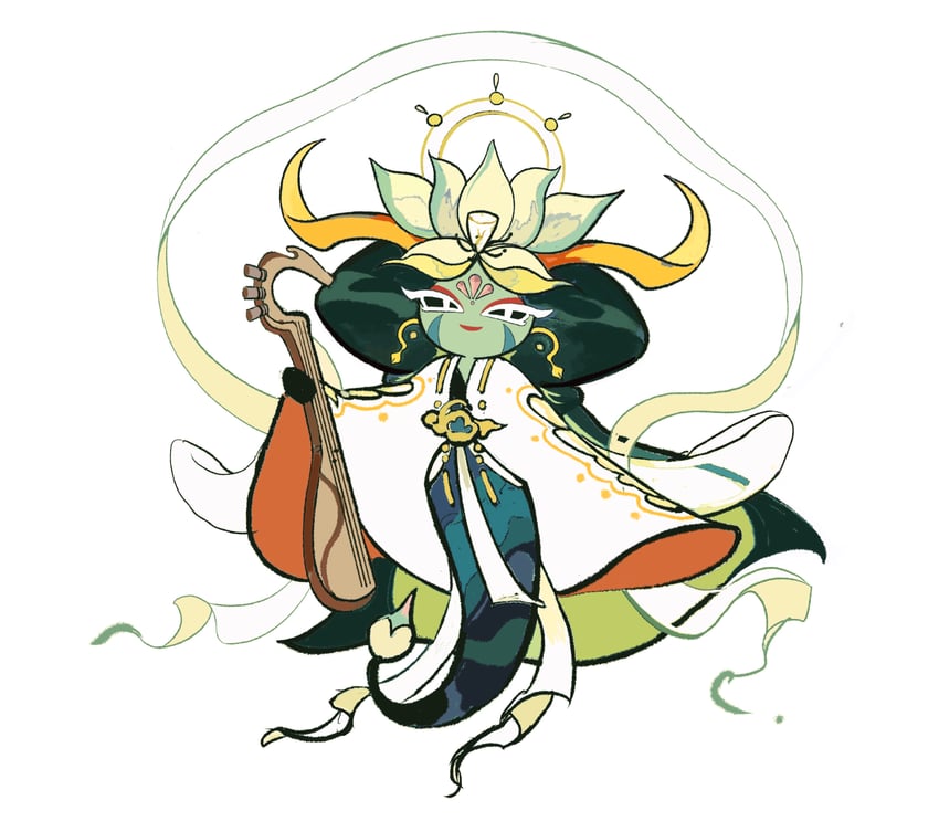 lotus dragon cookie (cookie run and 1 more) drawn by karsin2022