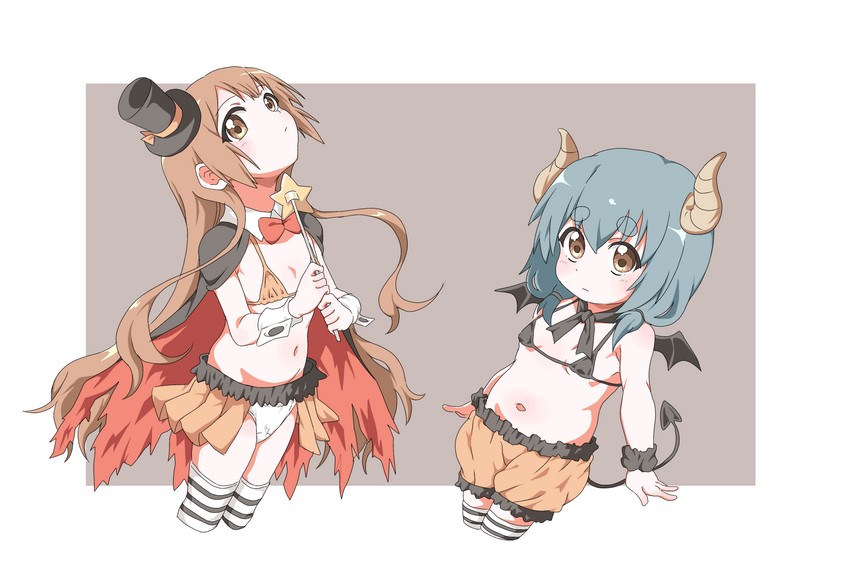 oomuro hanako and furutani kaede (yuruyuri and 1 more) drawn by fujiwara_tatsuroo
