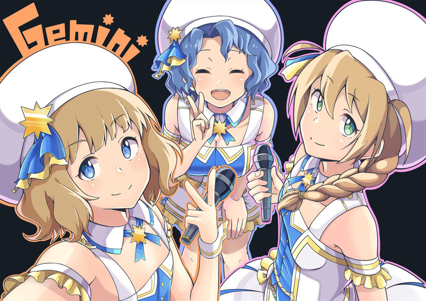 suou momoko, toyokawa fuka, and baba konomi (idolmaster and 1 more) drawn by sagamiya_(sgmy777)