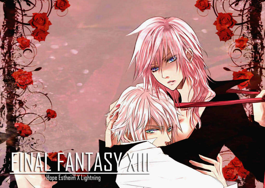 lightning farron and hope estheim (final fantasy and 2 more) drawn by mf_(mizukif)