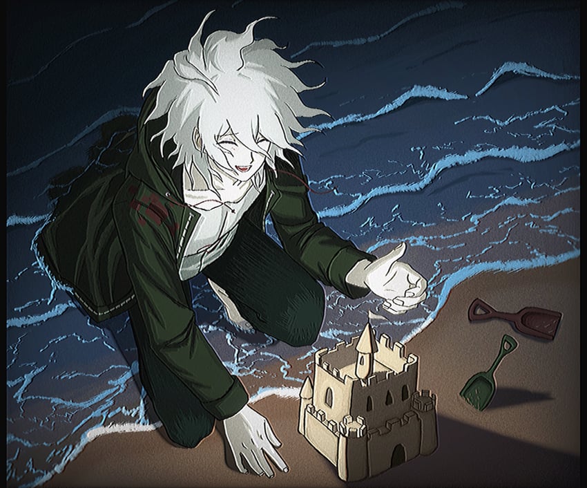 komaeda nagito (danganronpa and 1 more) drawn by uri_ka55
