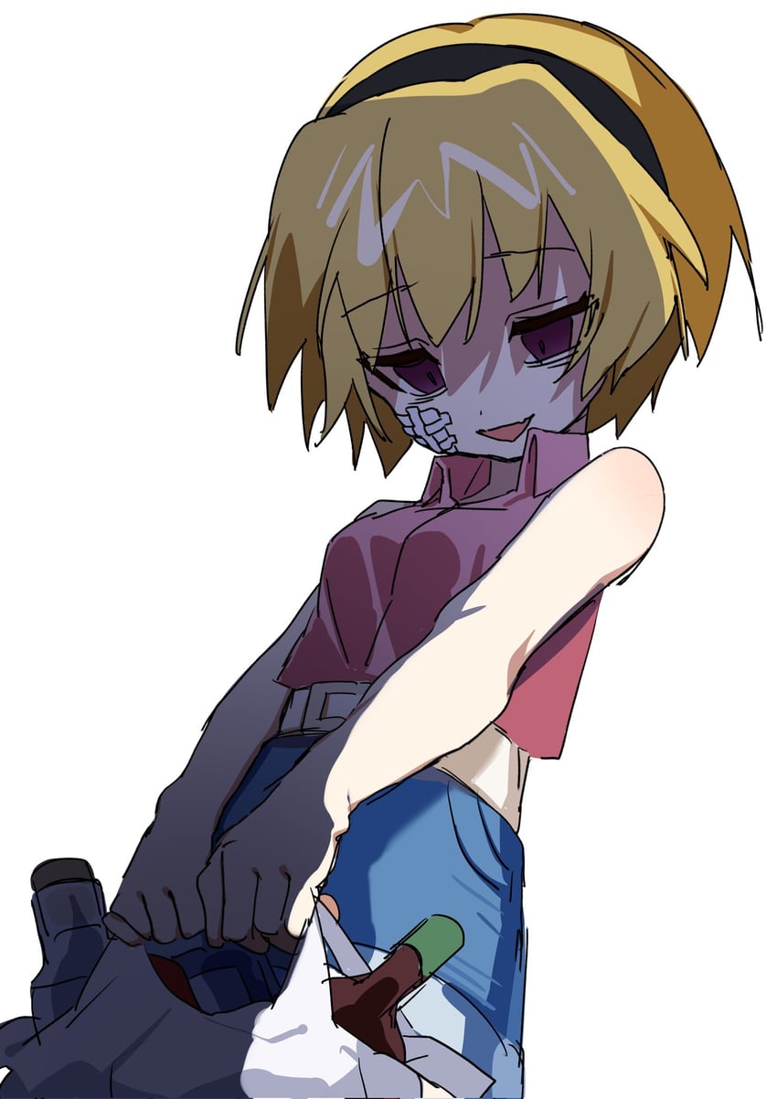 houjou satoko (higurashi no naku koro ni) drawn by meda_cha