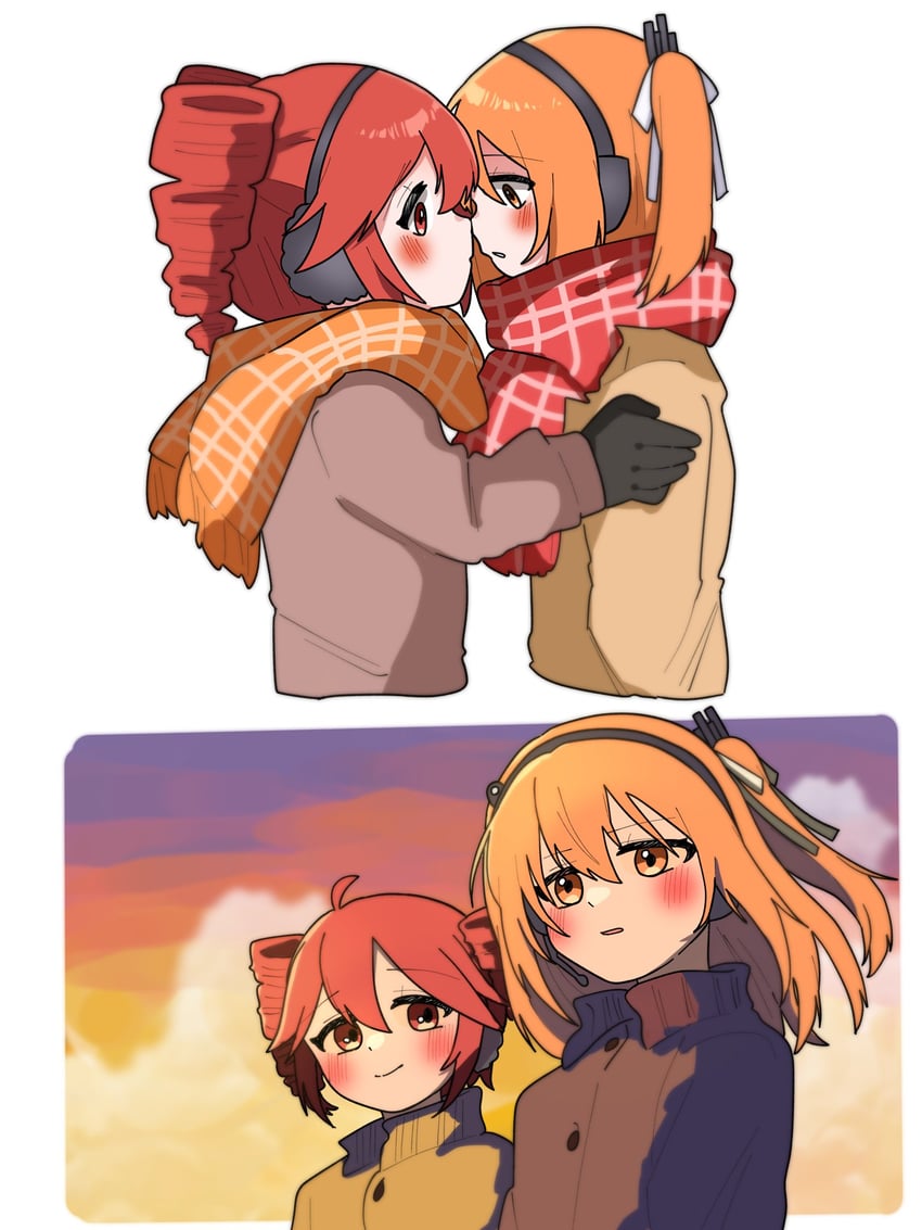 kasane teto and adachi rei (utau and 1 more) drawn by haru_maron