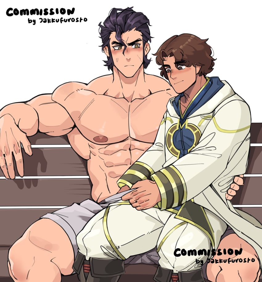 kiran, male kiran, and balthus von albrecht (original and 2 more) drawn by jakkufurosto