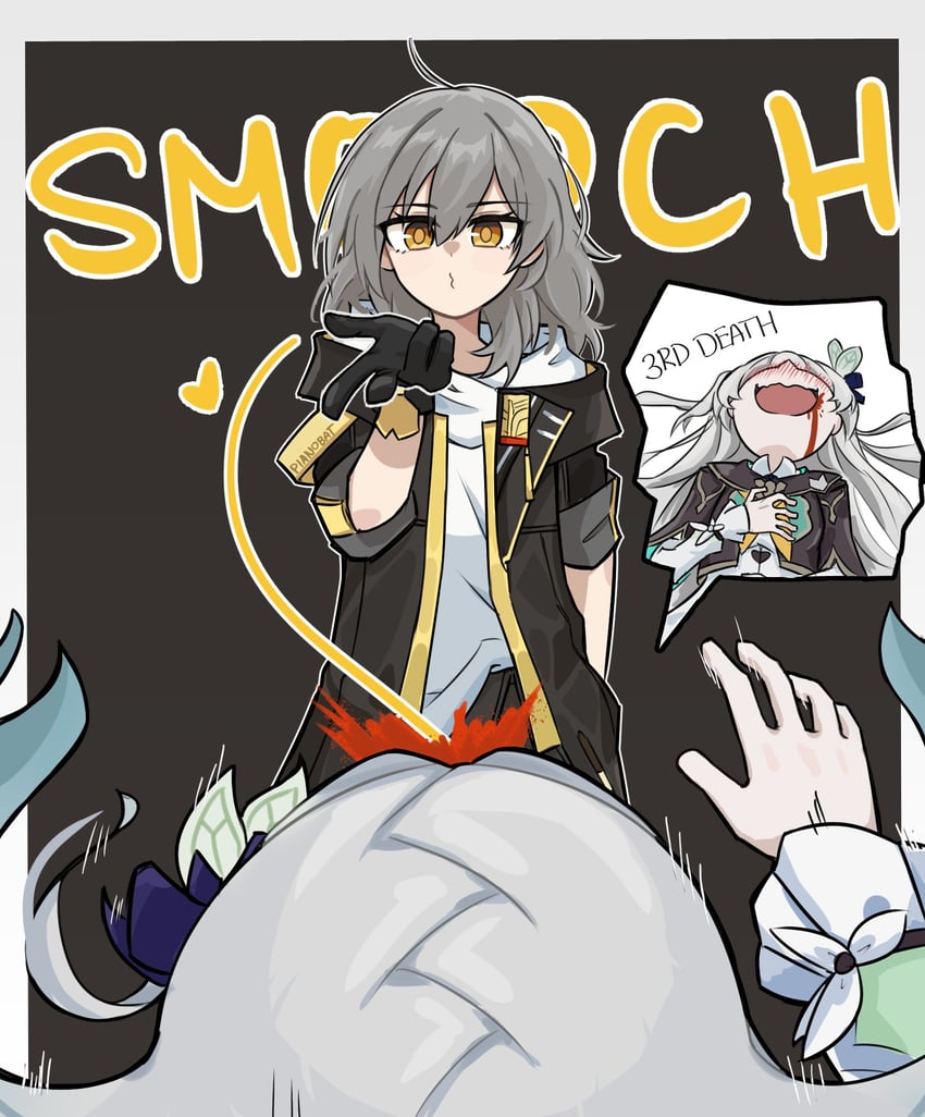 trailblazer, firefly, and stelle (honkai and 1 more) drawn by pianobat