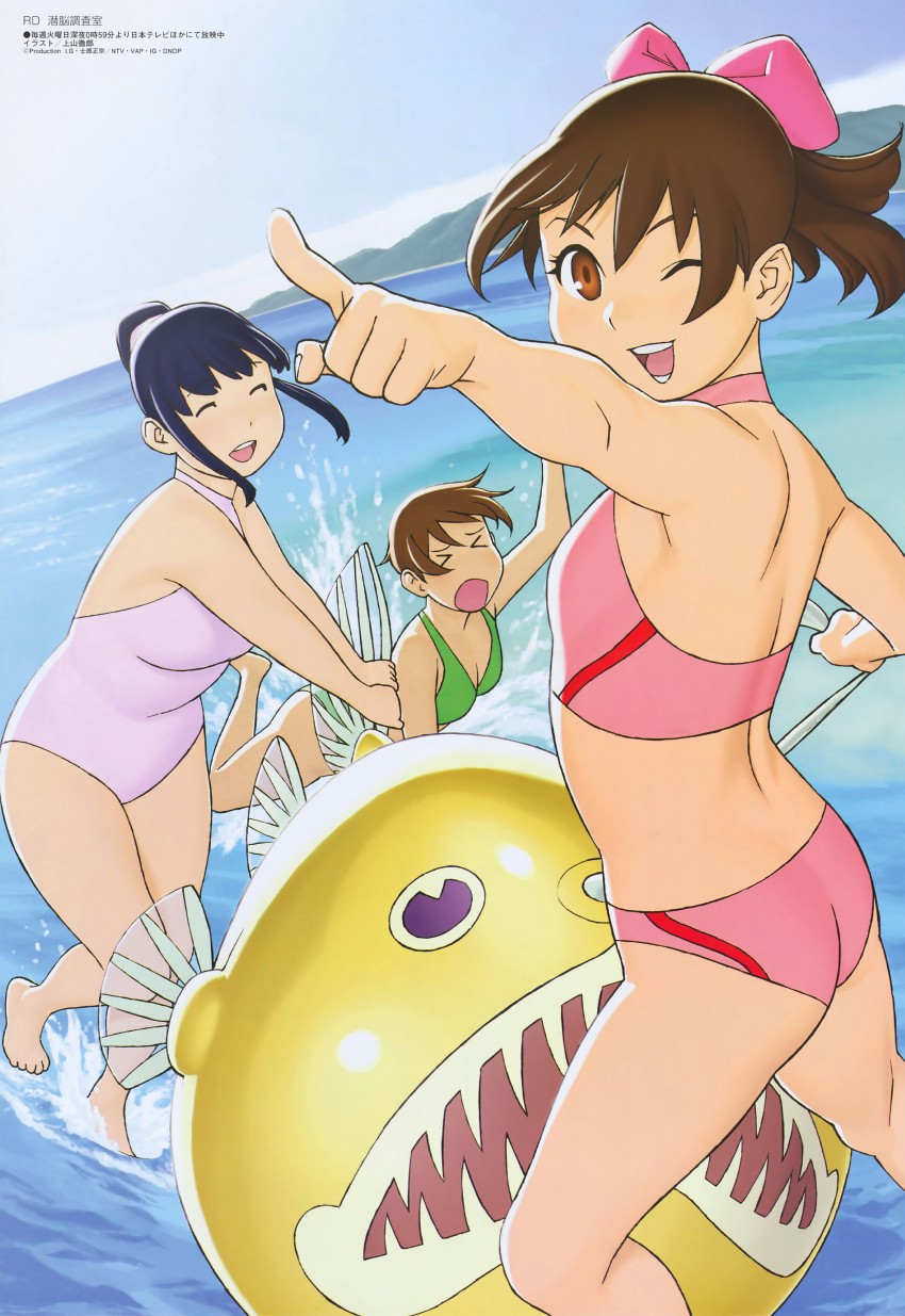 aoi minamo, itou yukino, and mikomoto sayaka (megami magazine and 1 more) drawn by ueyama_tetsurou