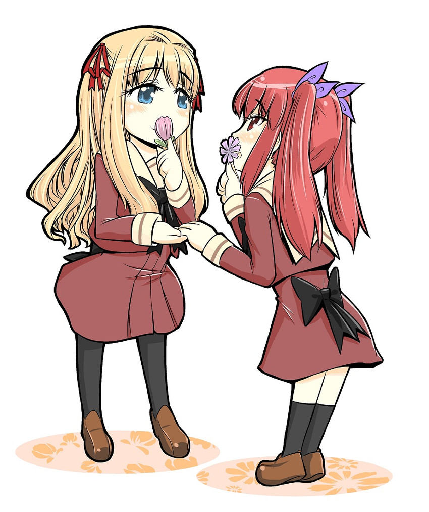 oda nanami and matsubara yuuna (sono hanabira ni kuchizuke wo) drawn by yuriwhale