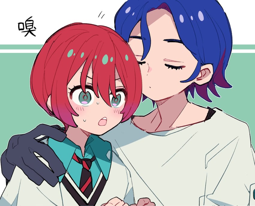 amate yuzuriha and shuji ito (gundam and 1 more) drawn by fuji_(f_ukkami)