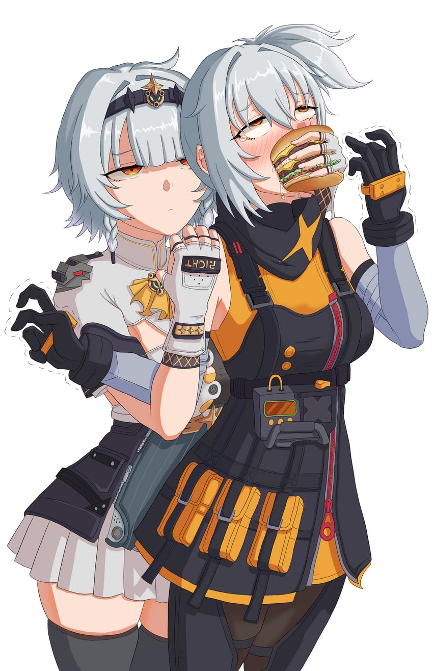 anby demara and soldier 11 (zenless zone zero) drawn by kakapopo
