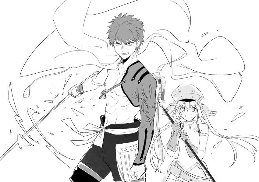 artoria pendragon, emiya shirou, artoria caster, and senji muramasa (fate and 1 more) drawn by aki_(neyuki41028)