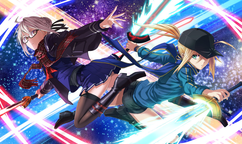 artoria pendragon, mysterious heroine x alter, and mysterious heroine x (fate and 1 more) drawn by hinomoto_madoka