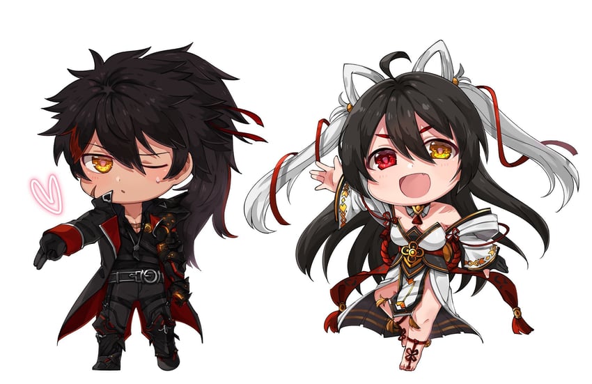 ara haan, raven cronwell, shakti, and nova imperator (elsword) drawn by gyoju_(only_arme_nim)
