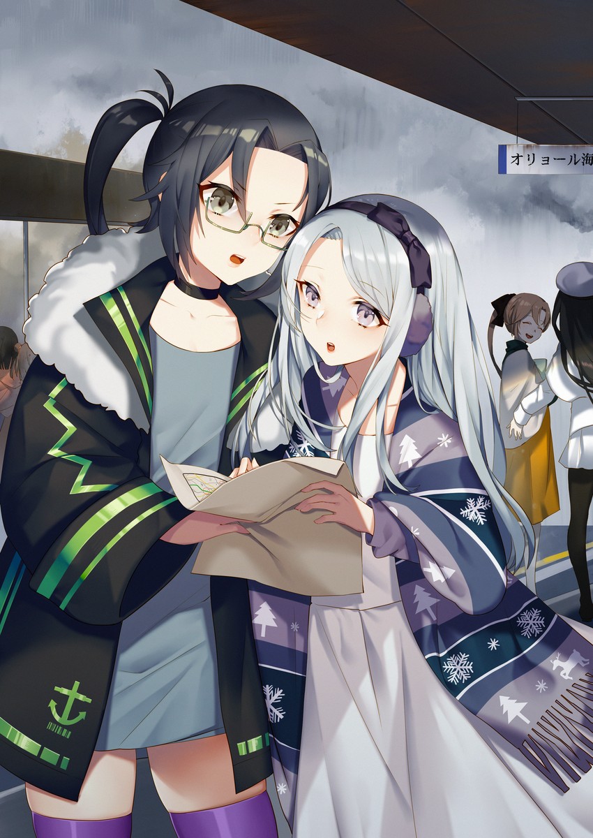 kiso, akigumo, sagiri, and amagiri (kantai collection) drawn by iiiroha