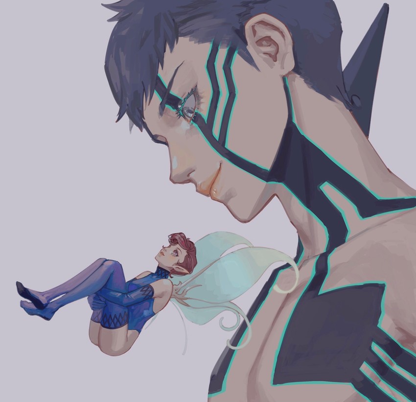 demi-fiend and pixie (shin megami tensei and 1 more) drawn by sageo_yn