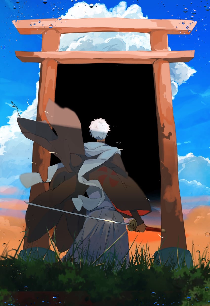 emiya shirou and senji muramasa (fate and 1 more) drawn by kamigokuin
