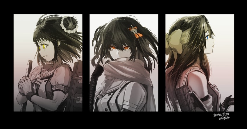 sendai, naka, jintsuu, sendai kai ni, jintsuu kai ni, and 1 more (kantai collection) drawn by attyon