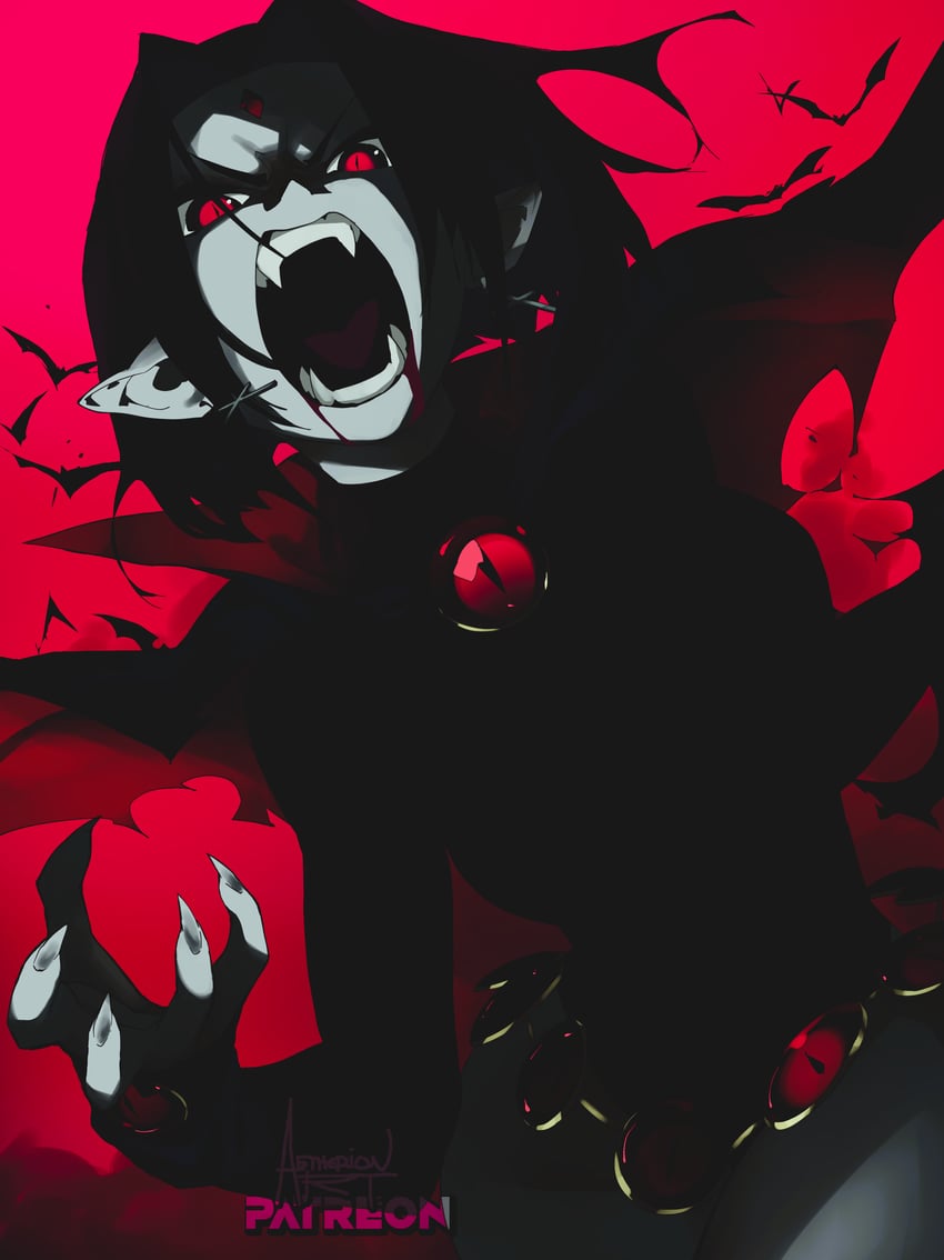 raven (dc comics and 1 more) drawn by aetherion