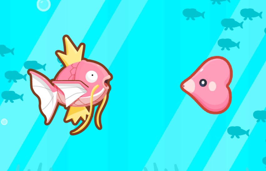 mudkip, magikarp, and wishiwashi (pokemon and 1 more) drawn by 4estt