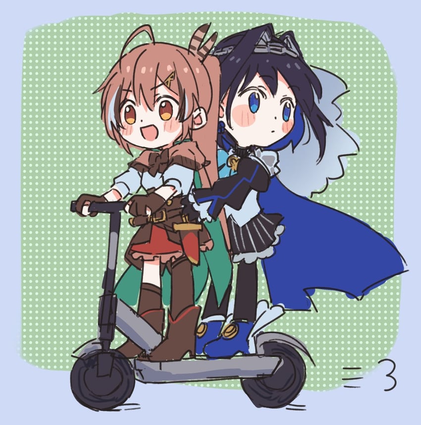 ouro kronii and nanashi mumei (hololive and 1 more) drawn by kisuu_(oddnumberr_)