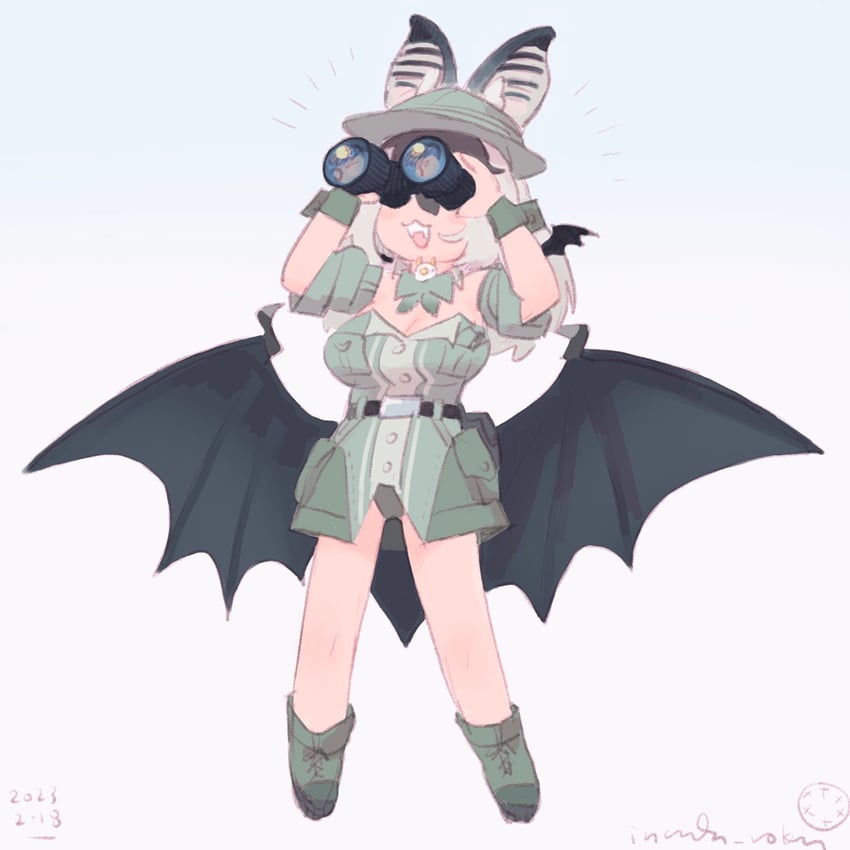 brown long-eared bat (kemono friends and 1 more) drawn by inada_roku