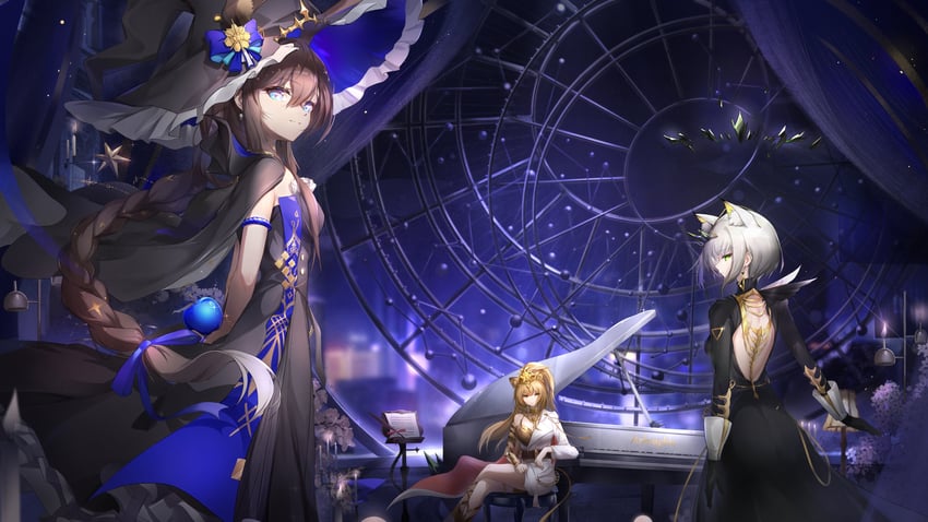 amiya, kal'tsit, and siege (arknights and 1 more) drawn by brs_(33143752)