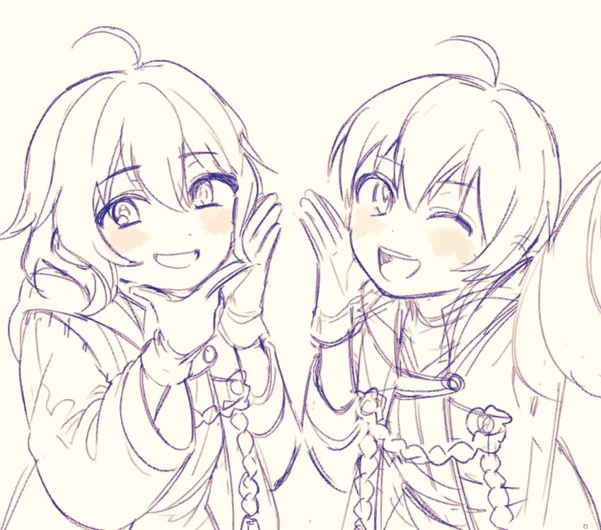 female morgan and male morgan (fire emblem and 1 more) drawn by moch_ka_game