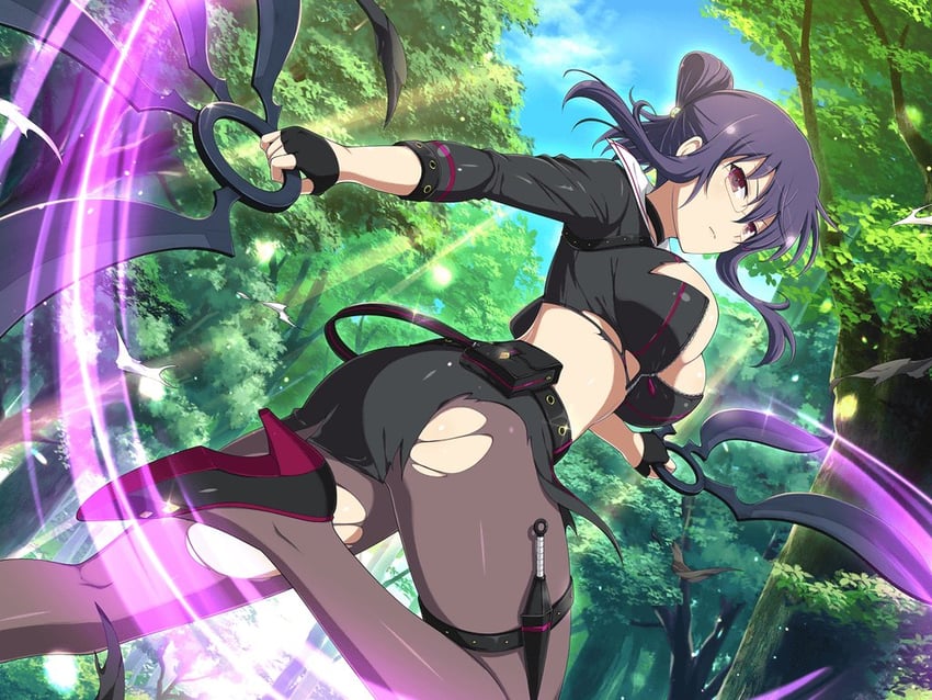 rin (senran kagura and 2 more) drawn by yaegashi_nan