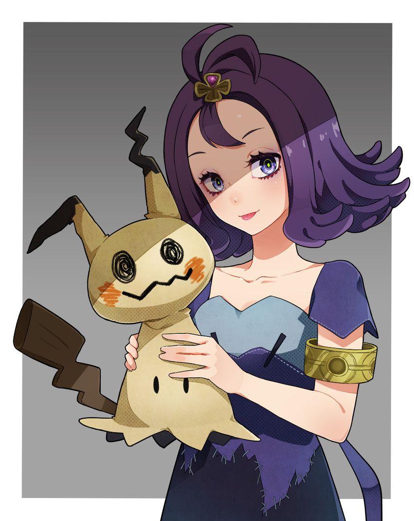 mimikyu and acerola (pokemon and 1 more) drawn by lam_(ramdayo)
