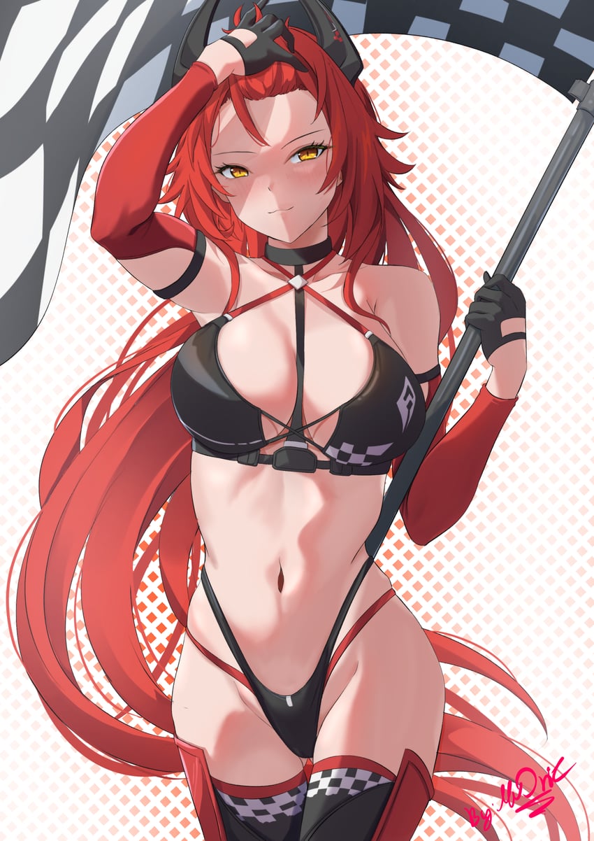 red hood (goddess of victory: nikke) drawn by meonic