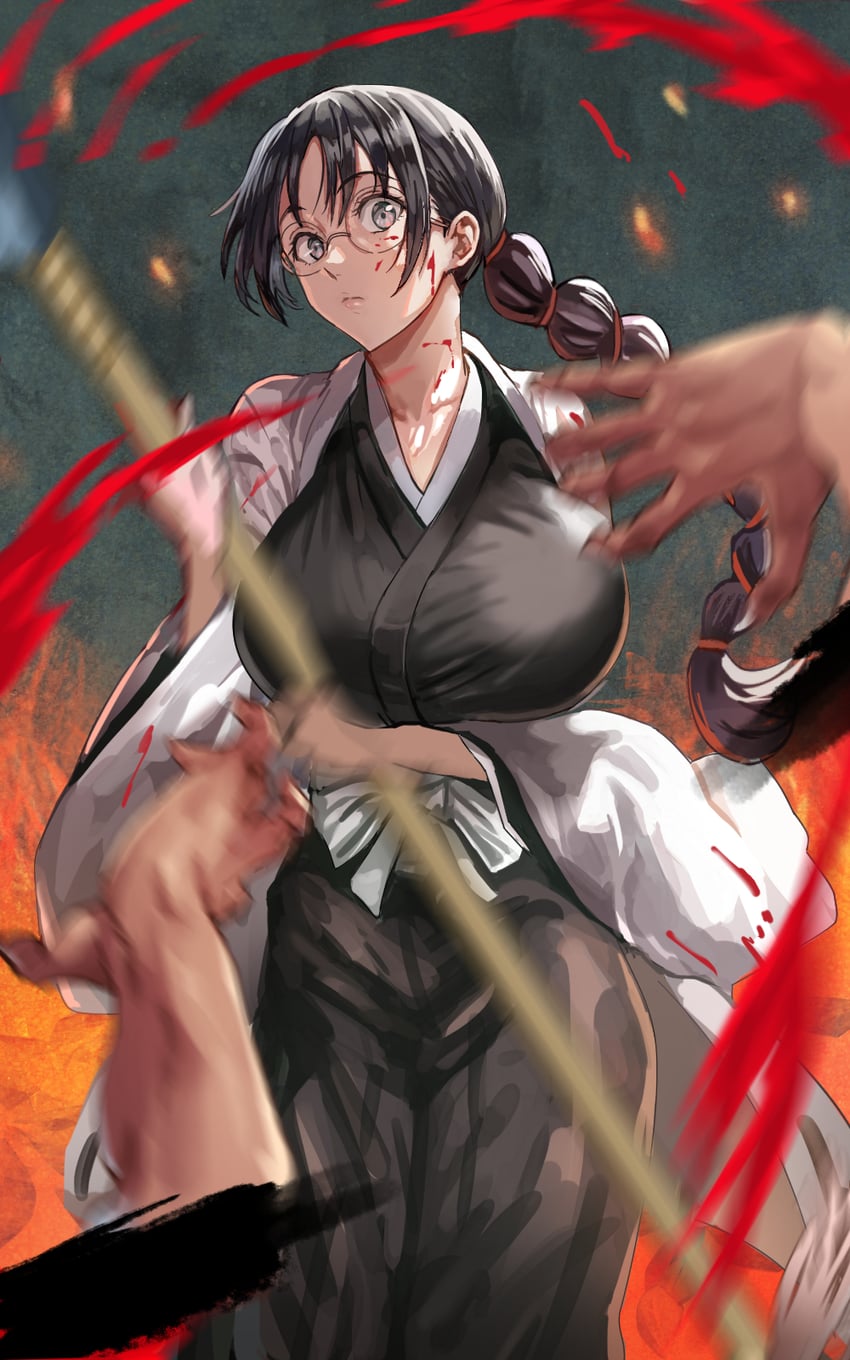 katori batsuunsai (bleach and 1 more) drawn by daraz