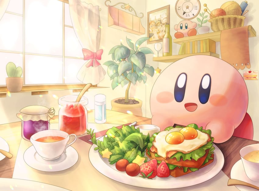 kirby, meta knight, waddle dee, and king dedede (kirby) drawn by vul3hl0smteyk1z