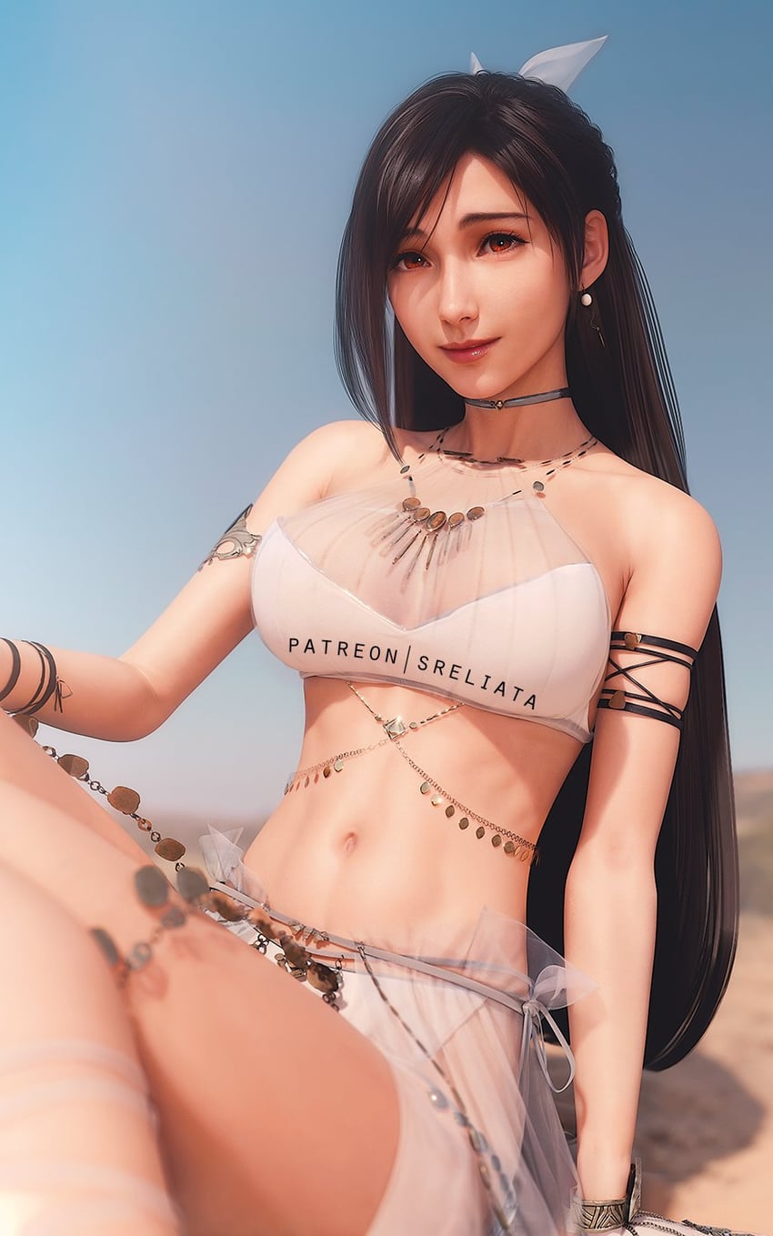 tifa lockhart (final fantasy and 2 more) drawn by sreliata