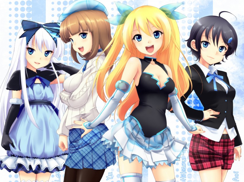 aizawa hikaru, aizawa rei, aizawa yuu, and aizawa aoi (microsoft and 1 more) drawn by regdic